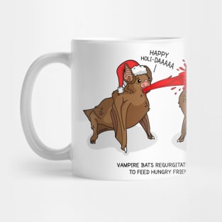 Vampire Bat Christmas by Zoodraws Mug